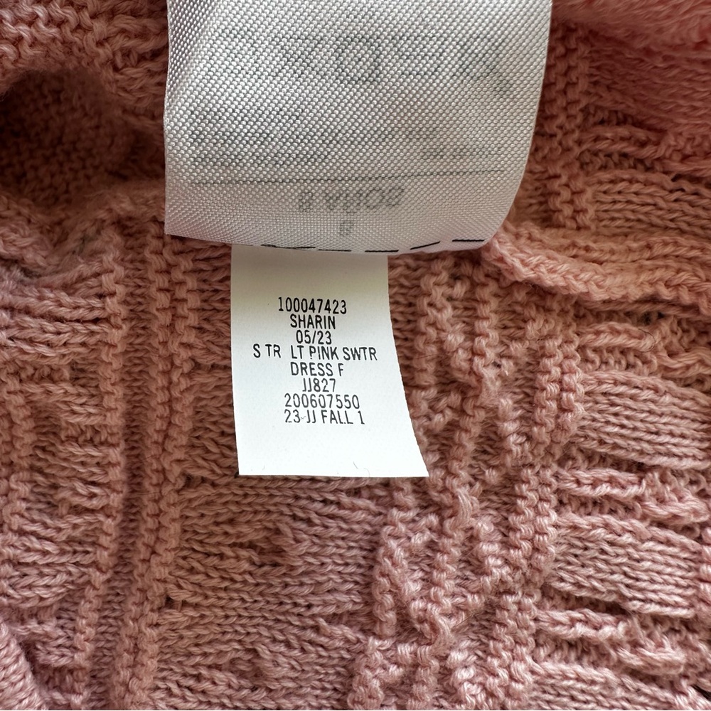 NWT Janie and Jack The Heights Sweater Dress Peachskin Sweater Dusty Light Pink - Picture 7 of 11